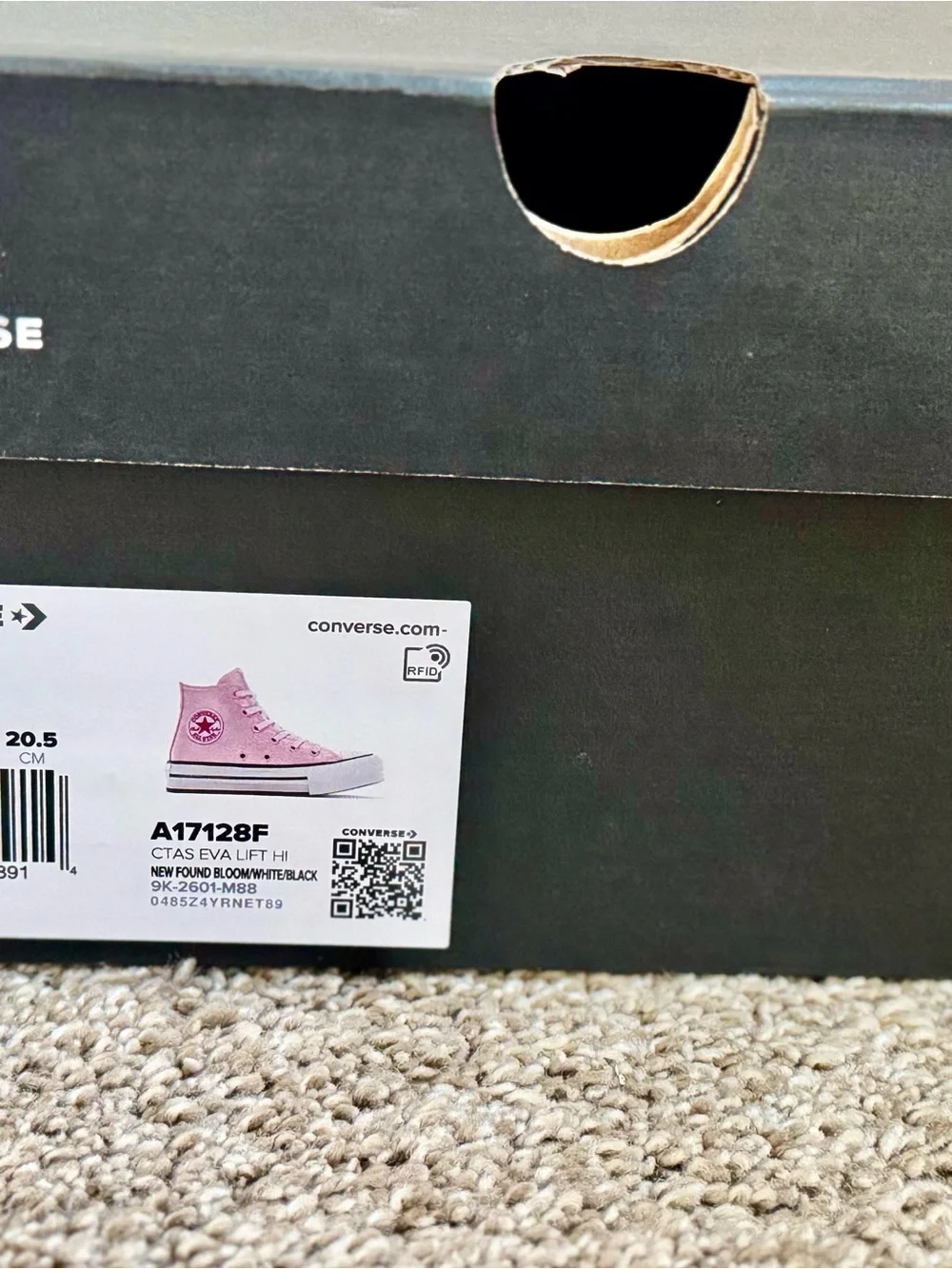 New — Girls Converse Kids High Top
